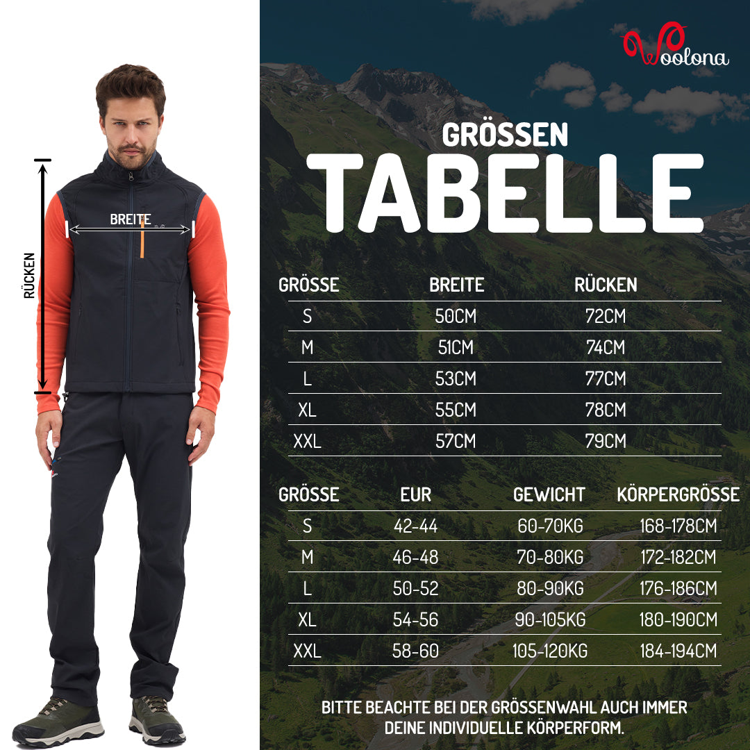 Laufweste Herren- SHIELD - Merino Inside