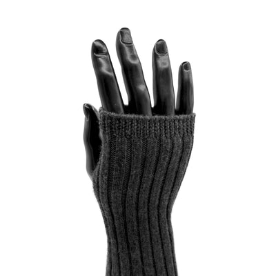 Handwärmer Unisex aus Merinowolle in der Farbe Anthrazit