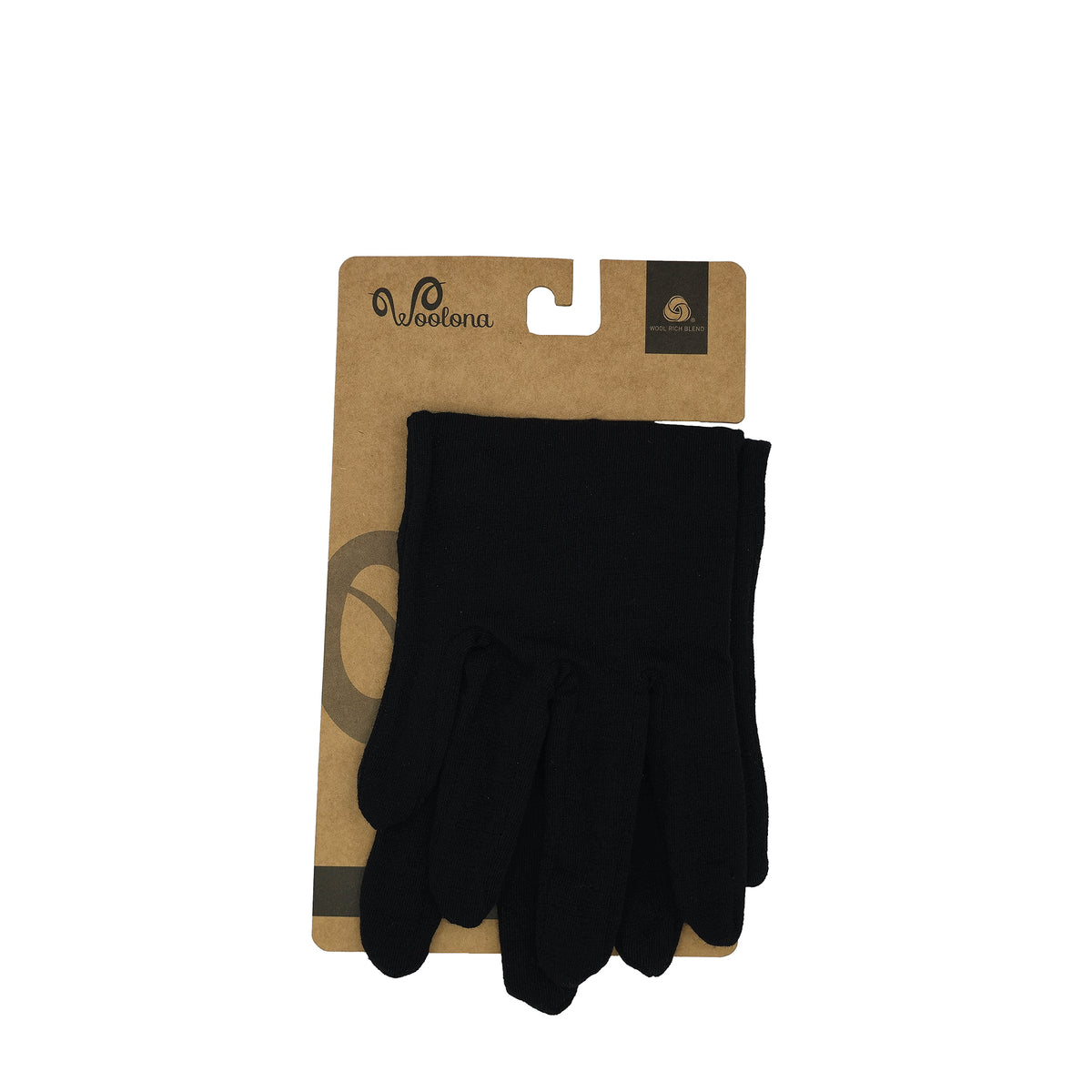 Woolona Unterziehhandschuhe mit nachhaltiger Verpackung. 