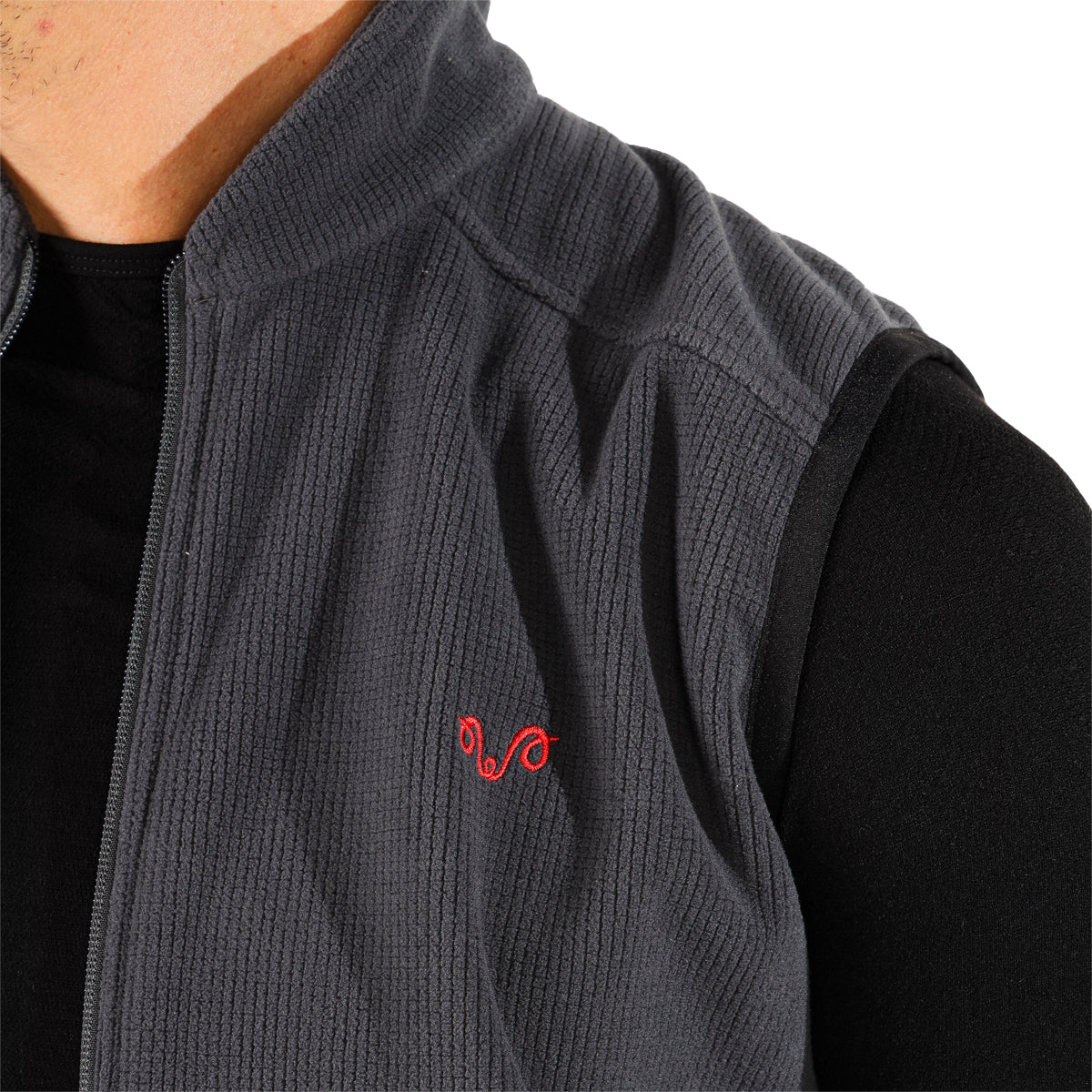 Merino Weste Herren mit  rotem Logo