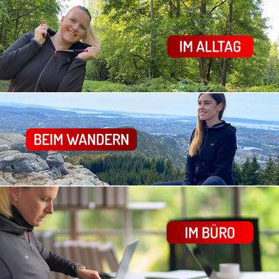 Merino Hoodie in verschiedensten Anwendungsbereichen im Leben