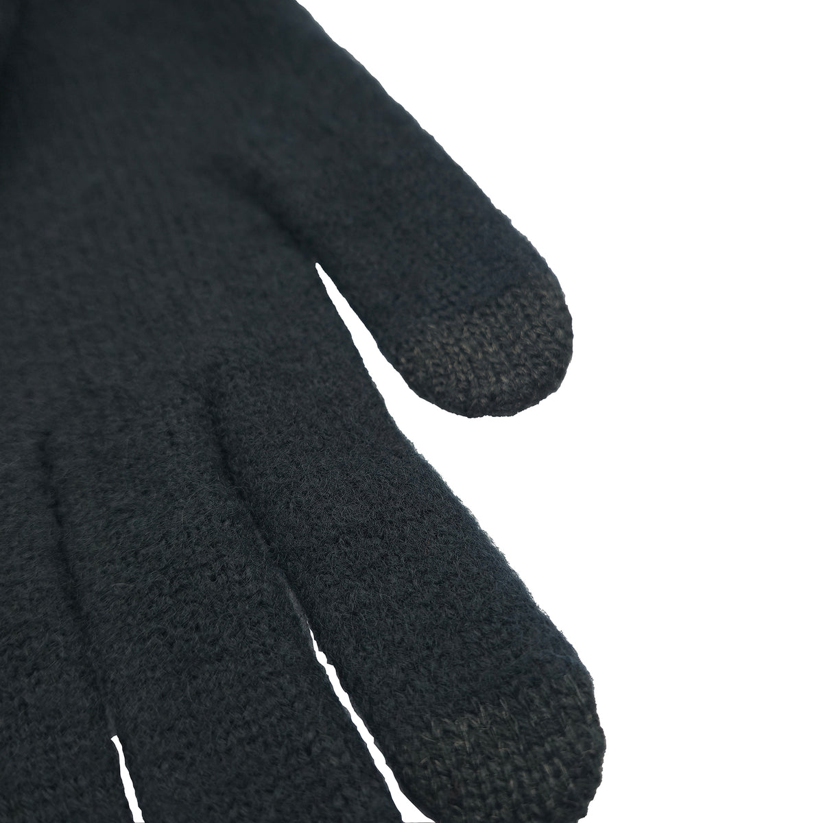 Winterhandschuhen in der Farbe schwarz aus Merino.