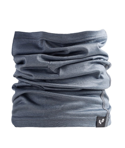 Neckwarmer aus 100% Merinowolle in grau