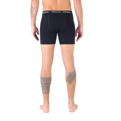 Schwarze Funktionsshort aus Merino